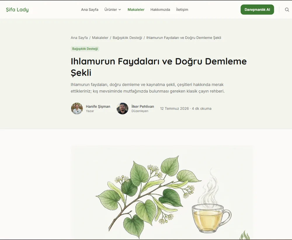 Şifa Lady yeni sitesinde Stres ve Uyku, Sindirim Rahatlığı, Bağışıklık Desteği kategorilerine ayrılmış blog makaleleri listesi