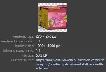 Şifa Lady yeni sitesinde AVIF formatına çevrilmiş, SEO uyumlu dosya adlı ve 53 KB boyutundaki optimize edilmiş ürün görseli